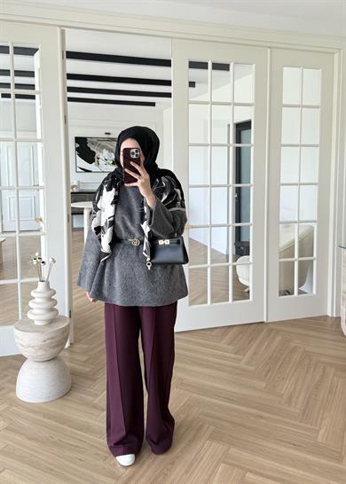 Pamuk Dokulu Kazak Antrasit