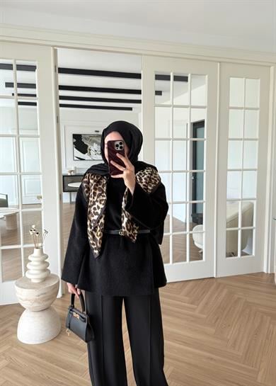 Pamuk Dokulu Kazak Siyah