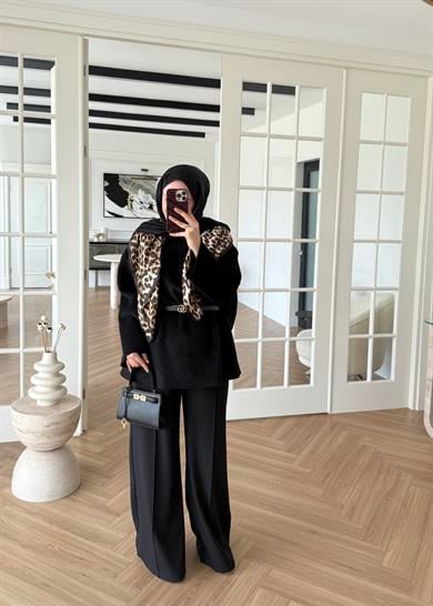 Pamuk Dokulu Kazak Siyah