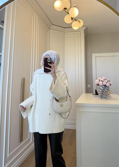 Parla Angora Hırka Ekru