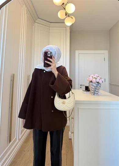 Parla Angora Hırka Kahverengi