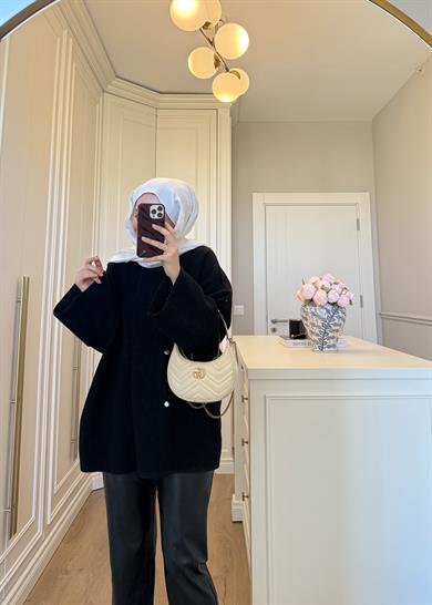 Parla Angora Hırka Siyah