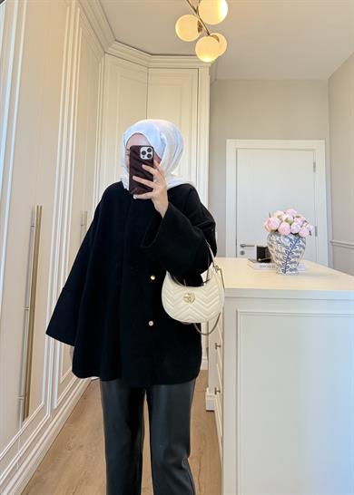 Parla Angora Hırka Siyah