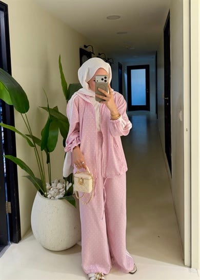 Puantiyeli Muadil Takım Pembe