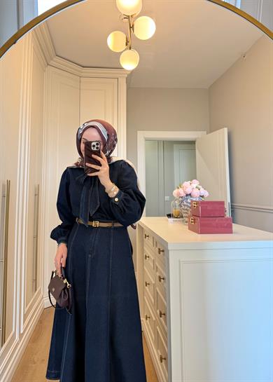 Ravel Premium Etekli Denim Takım