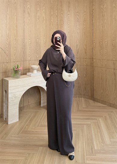 Ravin Drapeli Takım Kahverengi