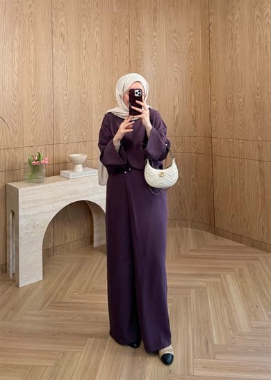 Ravin Drapeli Takım Mürdüm 