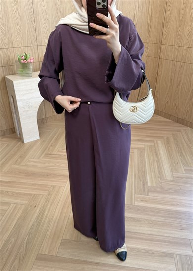 Ravin Drapeli Takım Mürdüm 