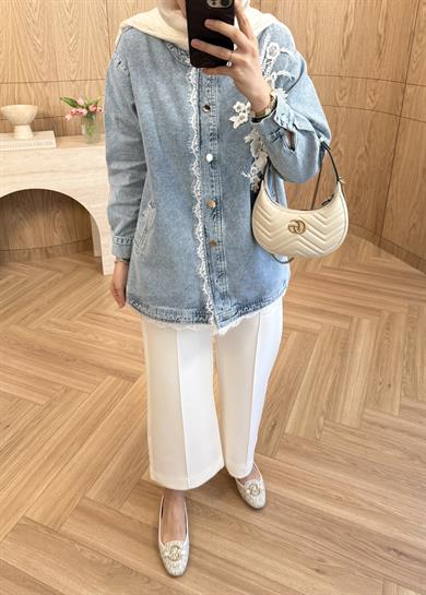 Rena Denim Ceket Mavi