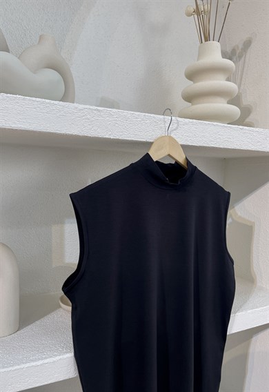 Sıfır Kollu İçlik Siyah