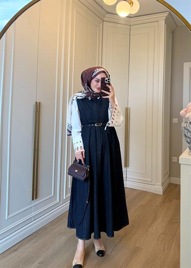 Sole Premium Kemerli Denim Jile