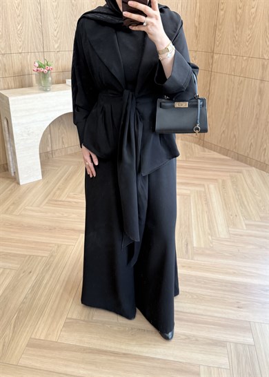 Solin Krep Takım Siyah