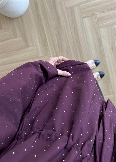 Taşlı Trenç Mürdüm