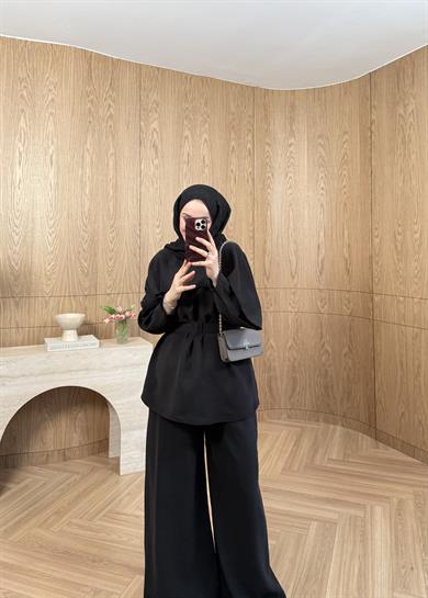 Valencia Tensel Modal Takım Siyah 