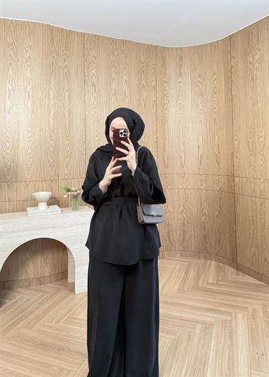 Valencia Tensel Modal Takım Siyah 