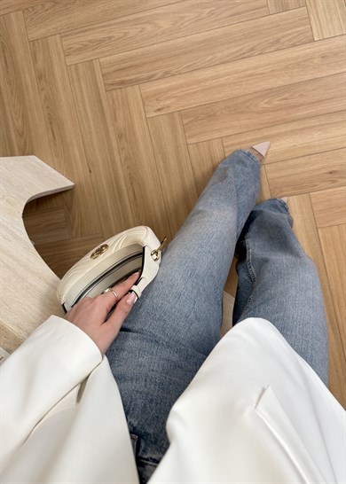 Wide Leg Kar Eskitme Jean