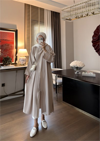 Yırtmaçlı Modal Tunik Taş