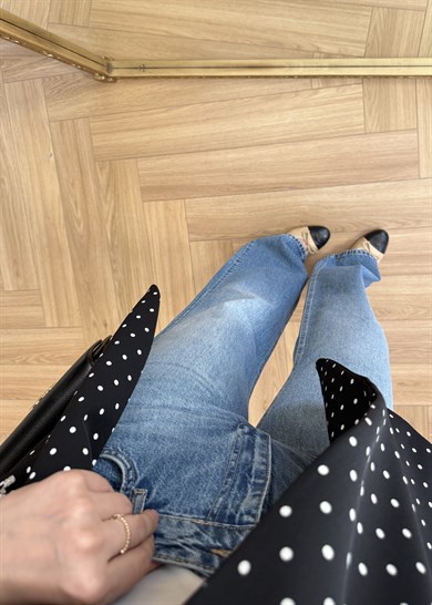 ZR Model Tek Düğmeli Puantiyeli Blazer