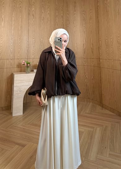 ZR Muadil Bomber Ceket Kahverengi