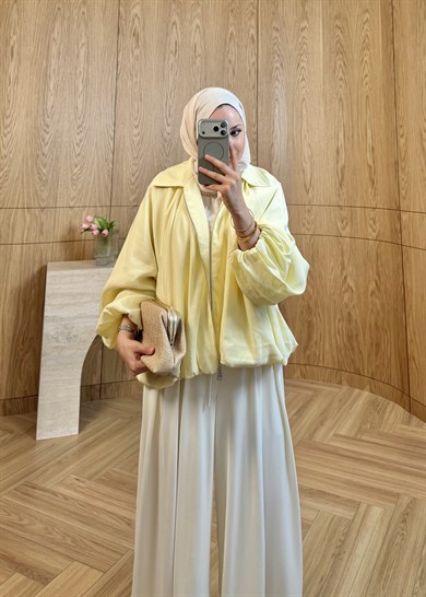 ZR Muadil Bomber Ceket Sarı