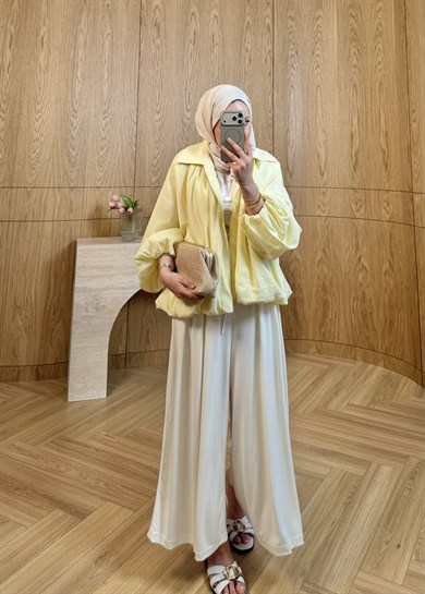 ZR Muadil Bomber Ceket Sarı