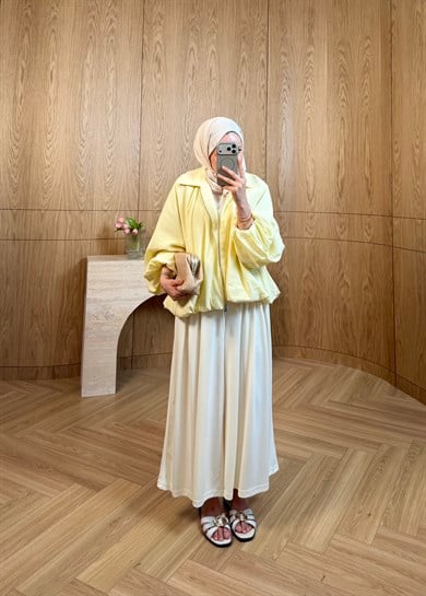 ZR Muadil Bomber Ceket Sarı