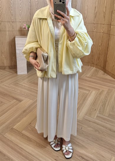 ZR Muadil Bomber Ceket Sarı