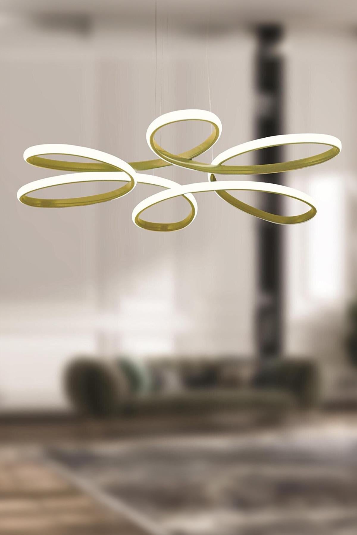 Flora Eskitme Modern Sarkıt Gün Işığı Salon Mutfak Oda Hol Ledli Avize