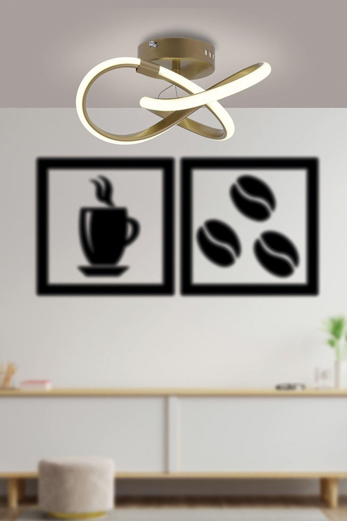 Alen Modern Plafonyer Eskitme Gün Işığı Tavana Sıfır Salon Mutfak Hol Led Avize