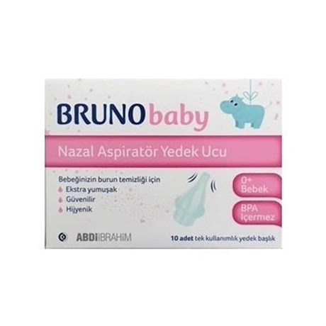 Bruno Baby Nazal Aspiratör Yedek Ucu 10 AdetBebek BakımBruno