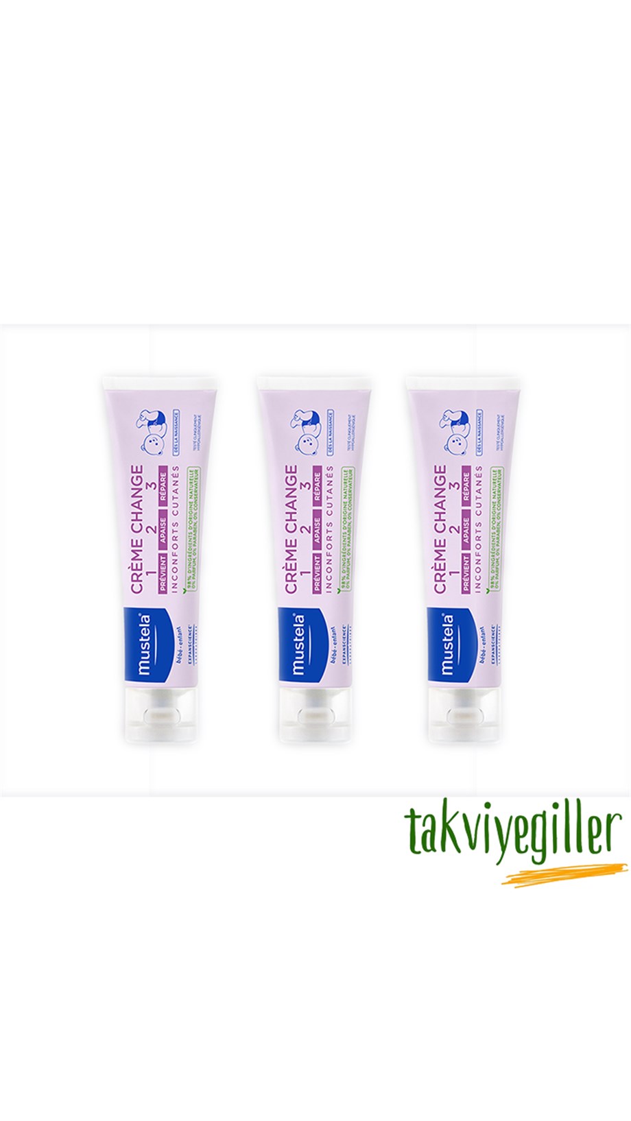 Mustela Vitamin Barrier 1-2-3 Cream 50 Ml 3 Adet - 109,90 TL -  Takviyegiller.com