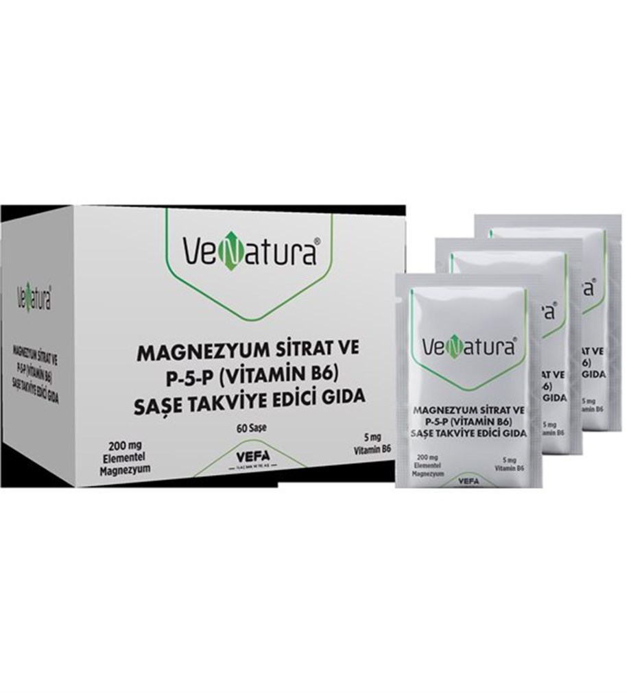 Venatura Magnezyum Sitrat Ve P-5-P (Vitamin B6) Saşe - 59,90 TL -  Takviyegiller.com