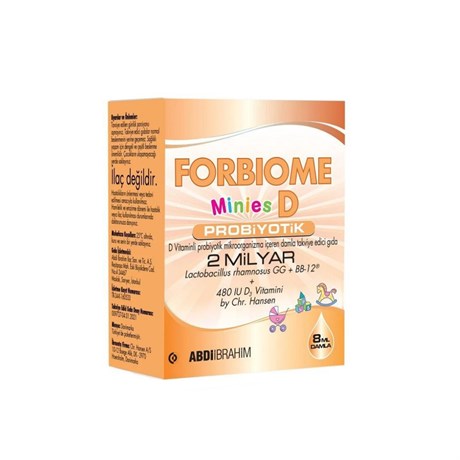 Forbiome Minies D Probiyotik Vitamin D 8ml DamlaDiğer 
