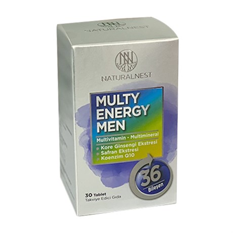 Naturalnest Multi Energy Men Takviye Edici Gıda 30 TabletDiğer 