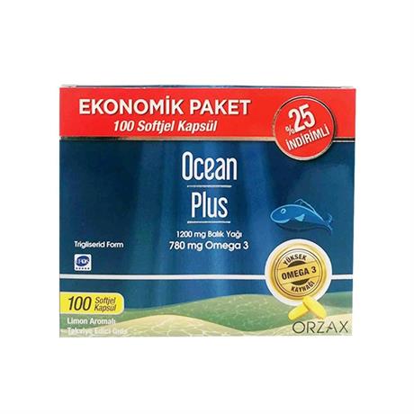 Ocean Plus Limon Aromalı Takviye Edici 100 Kapsül Ekonomik PaketDiğer