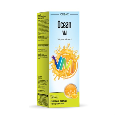 Ocean Vitamin Mineral VM Şurup Portakal Konsantreli 150 mlOrzax 