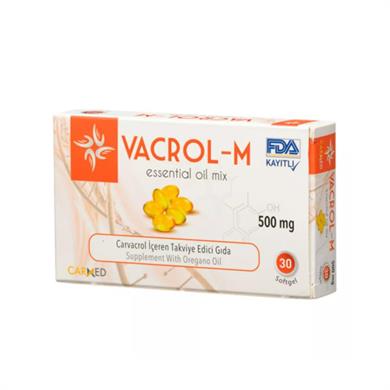 Carmed Vacrol-M 500 mg Takviye Edici Gıda 30 Yumuşak KapsülDiğer 