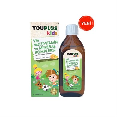 Youplus Kids VM Multivitamin ve Mineral Kompleksi 150 mlDiğer 