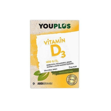 Youplus Vitamin D3 400IU Oral Sprey 20 mlDiğer 