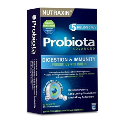 Nutraxin Probiota Advanced 60 TabletNutraxin Probiota Advanced 60 Tablet - 119,90 TL - Takviyegiller.comProbiyotiklerNutraxin