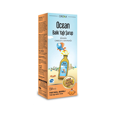 Orzax Ocean Balık Yağı Şurup Portakallı 150 MLOcean Balık Yağı Şurup Portakallı - 52,90 TL - Takviyegiller.comOmega3 & Balık YağıOrzax