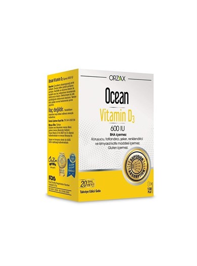 Ocean Vitamin  D3 600 Sprey 20 Ml 