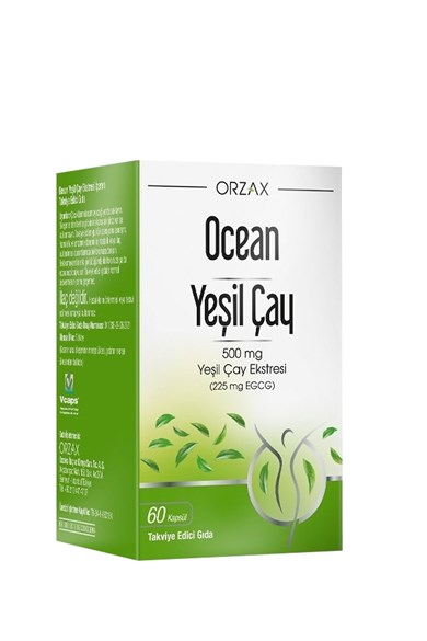 Orzax Ocean Yeşil Çay Ekstresi 500 Mg 60 KapsülOrzax Ocean Yeşil Çay 60 Kapsül  - 127,98 TL - Takviyegiller.comBağışıklık GüçlendiricilerOrzax