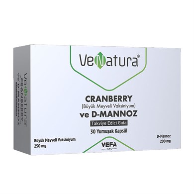 Venatura Cranberry Ve D-Mannoz 30 KapsülVenatura Cranberry Ve D-Mannoz 30 Kapsül - 62,89 TL - Takviyegiller.comVitaminlerVeNatura
