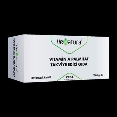 Venatura Vitamin A Palmitat 60 KapsülVenatura Vitamin A Palmitat 60 Kaps. - 37,69 TL - Takviyegiller.comGıda Takviyeleri&VitaminlerVeNatura