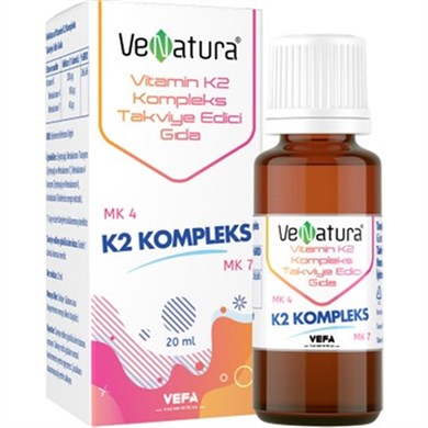 Venatura Vitamin K2 Kompleks 20 Ml DamlaVenatura Vitamin K2 Kompleks 20Ml Dml. - 280,00 TL - Takviyegiller.comGıda Takviyeleri&VitaminlerVeNatura