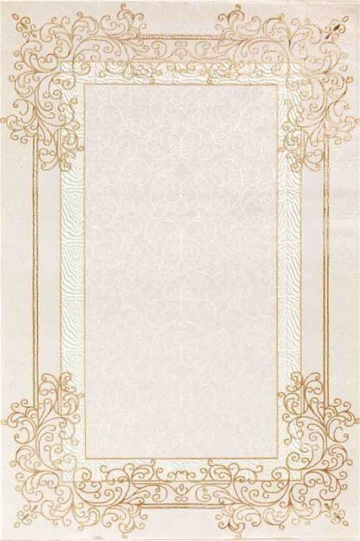 Dinarsu Oval Halı 150x233 Gold GD002060 Krem