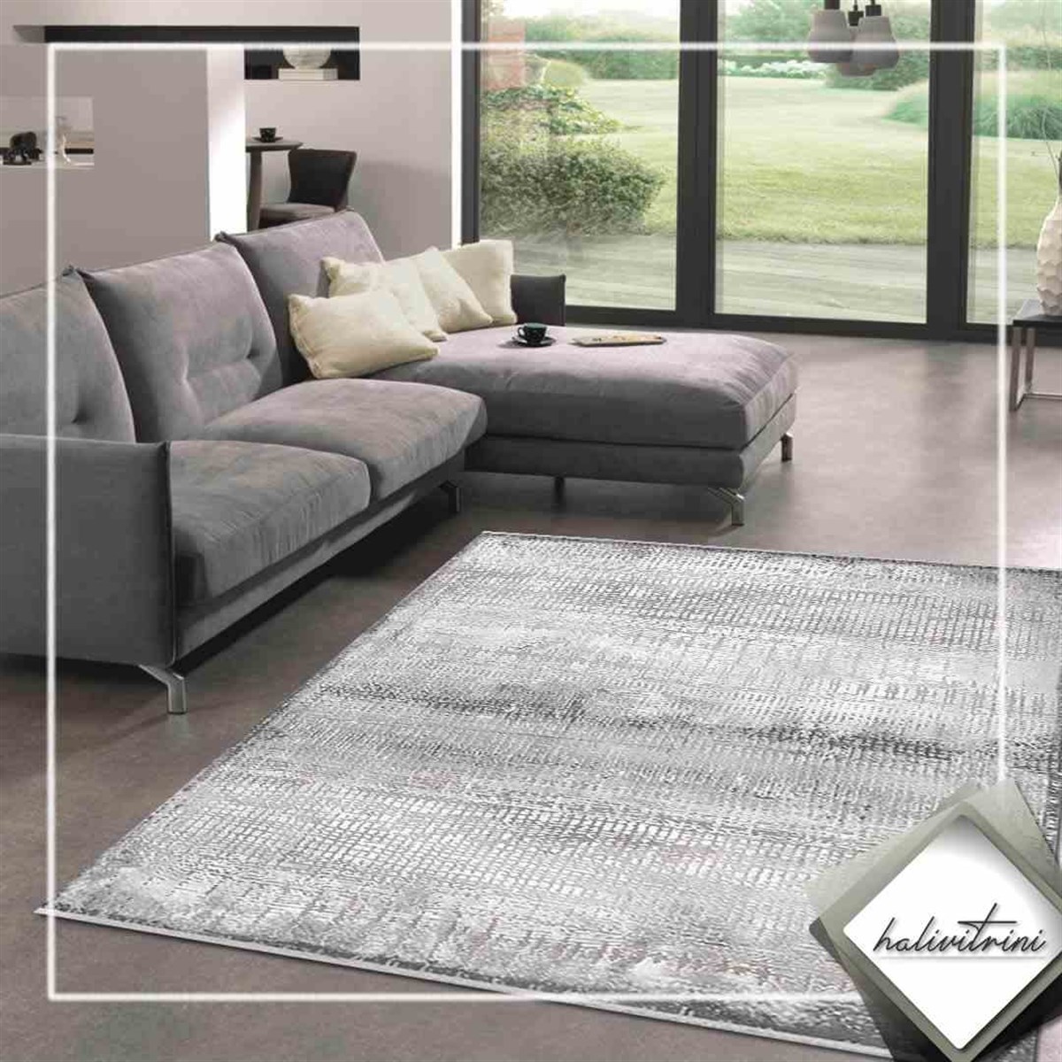Efsane Oda Halı 160x230 Dakota 31860 030 Gri Mavi Vizon
