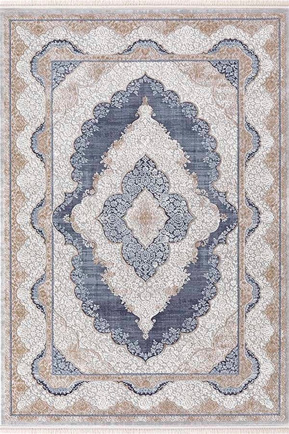 Efsane Salon Halı 200x290 Esmira 31893 035 Vizon Mavi