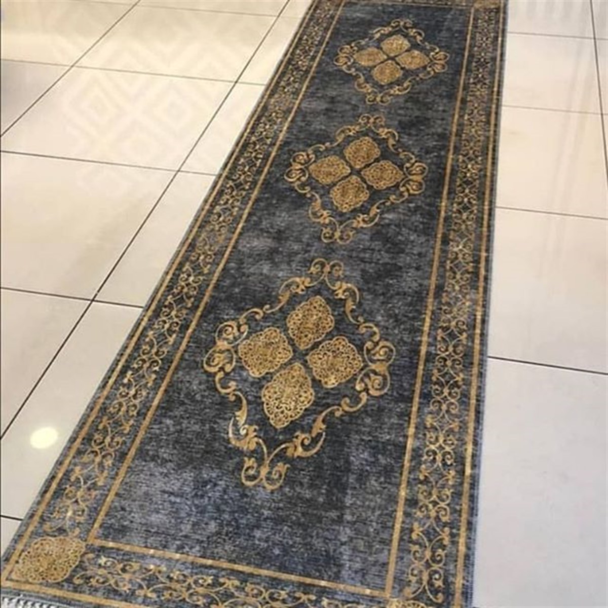 Hitit Yolluk Halı 80x300 Lidya Lüx 4222 Gri